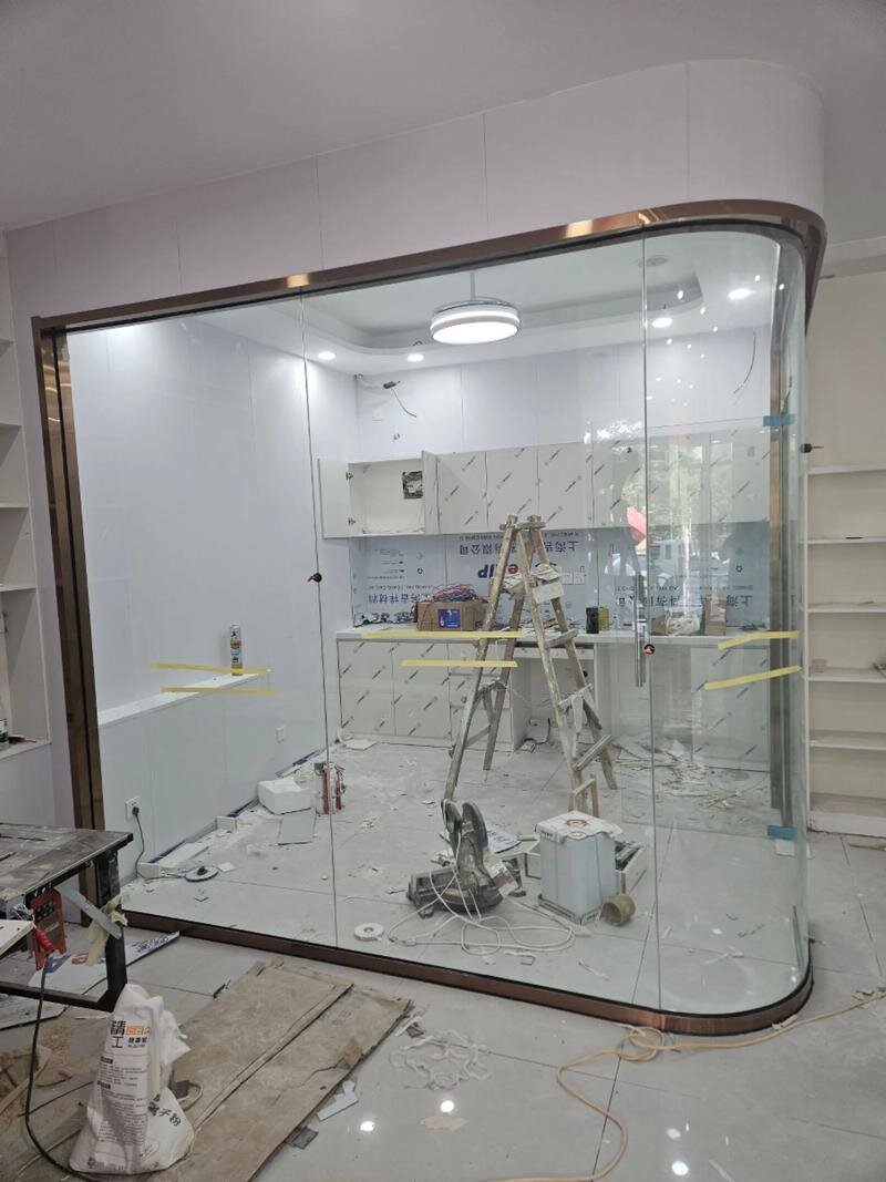 荆门市热弯弧形玻璃异形展柜玻璃 - 哪里好